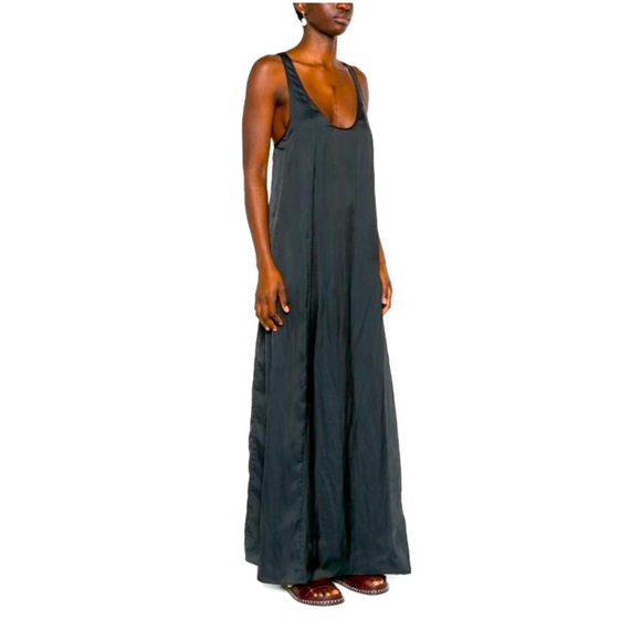 NWT Helmut Lang Silk Sleeveless Racerback Maxi Dress - Picture 1 of 13